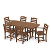 La Casa Cafe 7 Piece Dining Set Teak