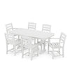 La Casa Cafe 7 Piece Dining Set White