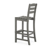 La Casa Cafe Bar Side Chair Slate Gray Back