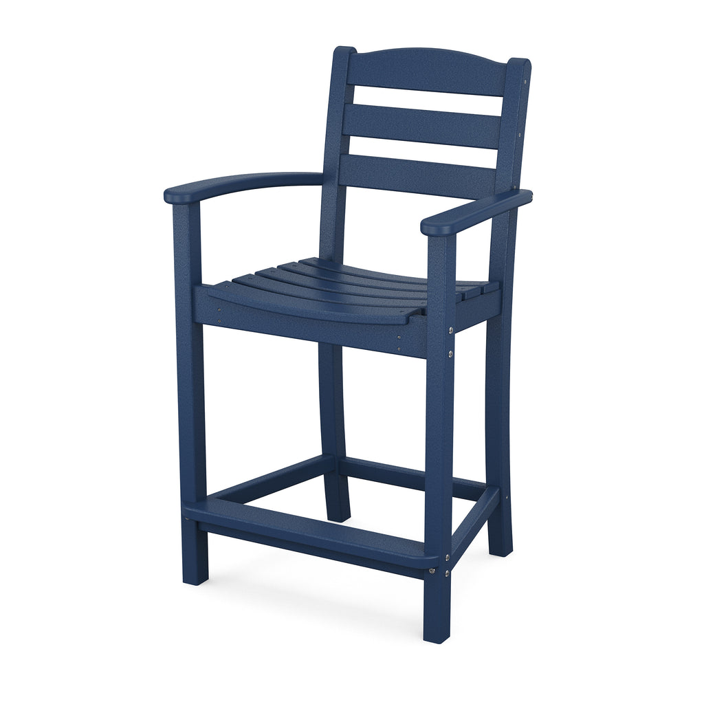 La Casa Cafe Counter Arm Chair Navy