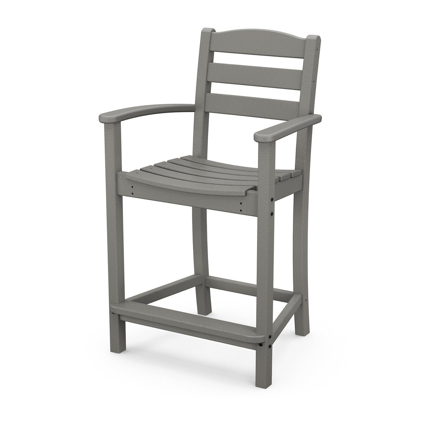 La Casa Cafe Counter Arm Chair Slate Gray, image 15