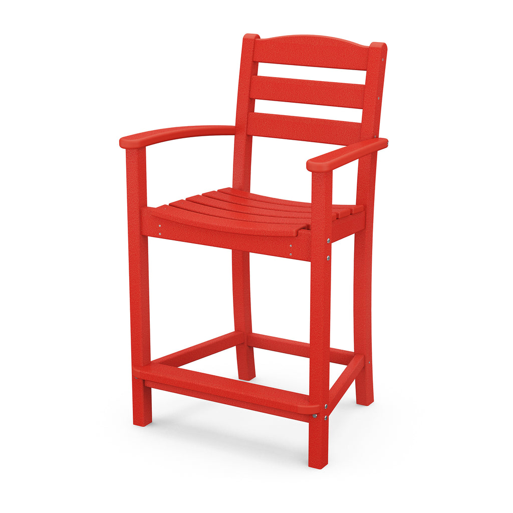 La Casa Cafe Counter Arm Chair Sunset Red