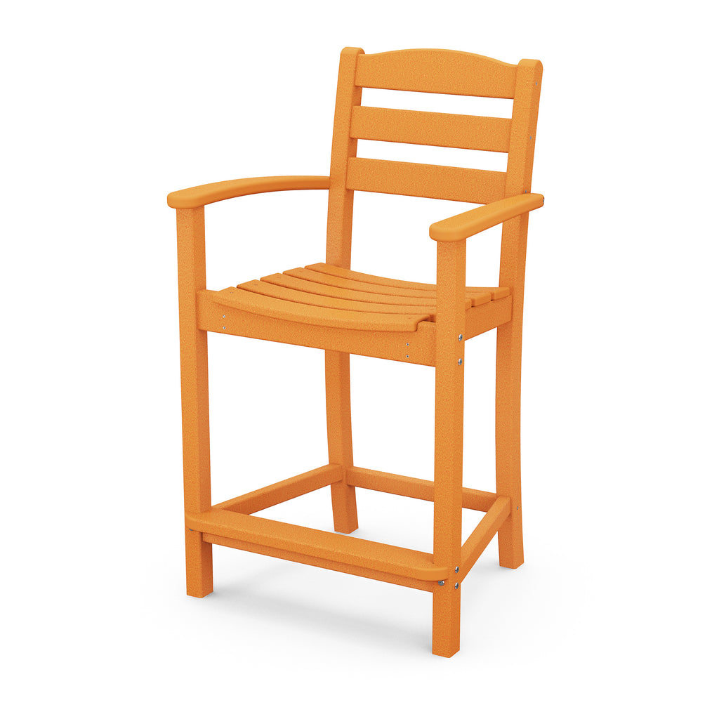 La Casa Cafe Counter Arm Chair Tangerine