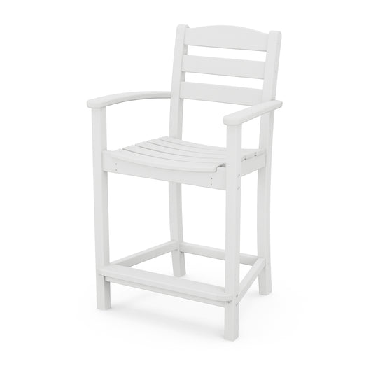 La Casa Cafe Counter Arm Chair White