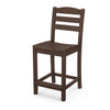 La Casa Cafe Counter Side Chair Mahogany