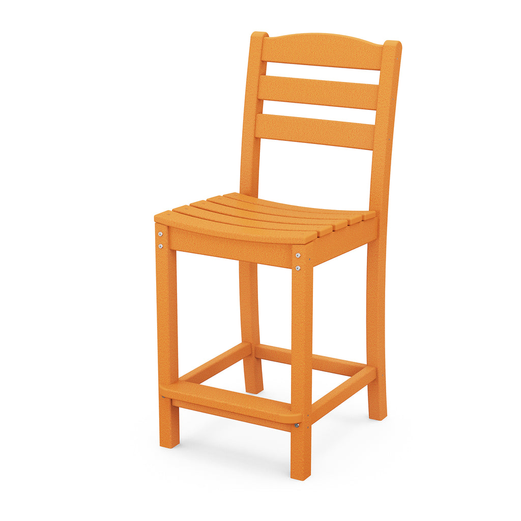 La Casa Cafe Counter Side Chair Tangerine