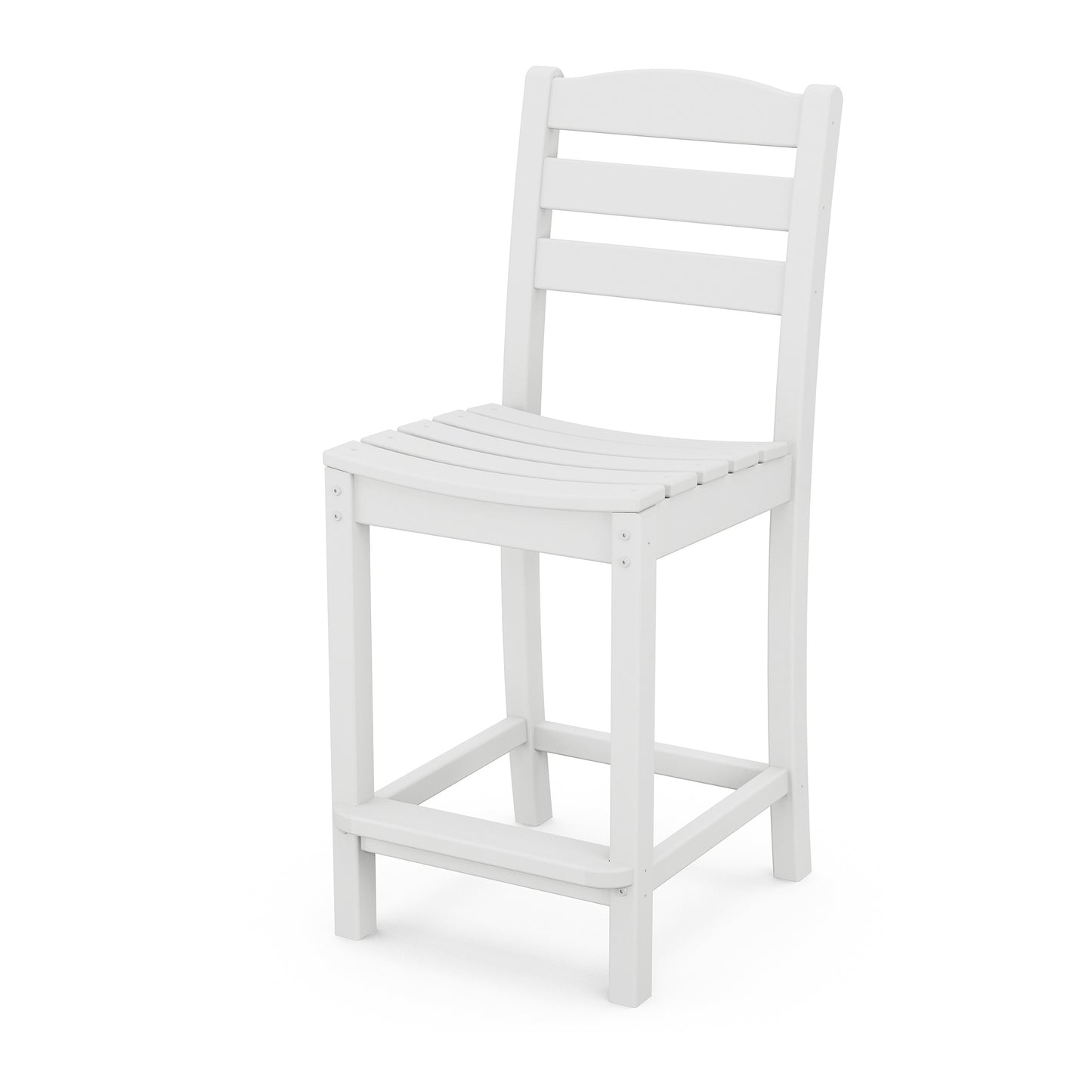 La Casa Cafe Counter Side Chair White, image 1