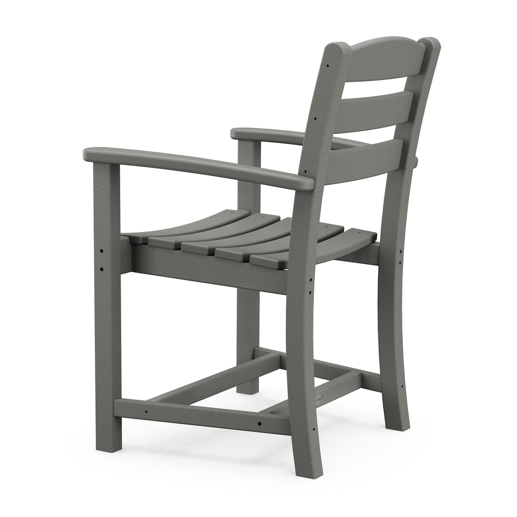 La Casa Cafe Dining Arm Chair Slate Gray Back