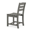 La Casa Cafe Dining Side Chair Slate Gray Back