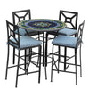 Lake Como 42d Hight Dining w Milano Bar Chairs BK SPA