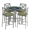 Lake Como 42d Hight Dining w Milano Bar Chairs PEW CIL