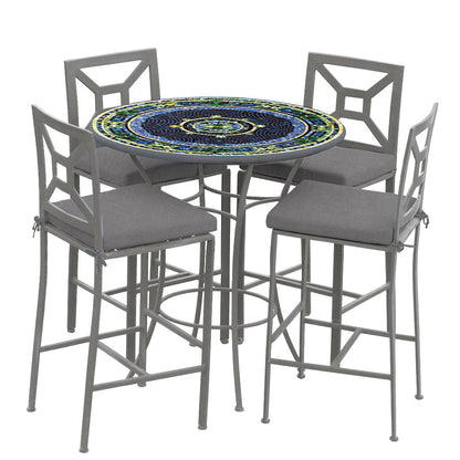 
                  Lake Como 42d Hight Dining w Milano Bar Chairs PEW CS - Image 15
                