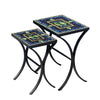 Lake Como Nesting Table Set Black Frame