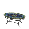 Lake Como Oval Coffee Table Black Frame