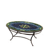 Lake Como Oval Coffee Table Espresso Frame