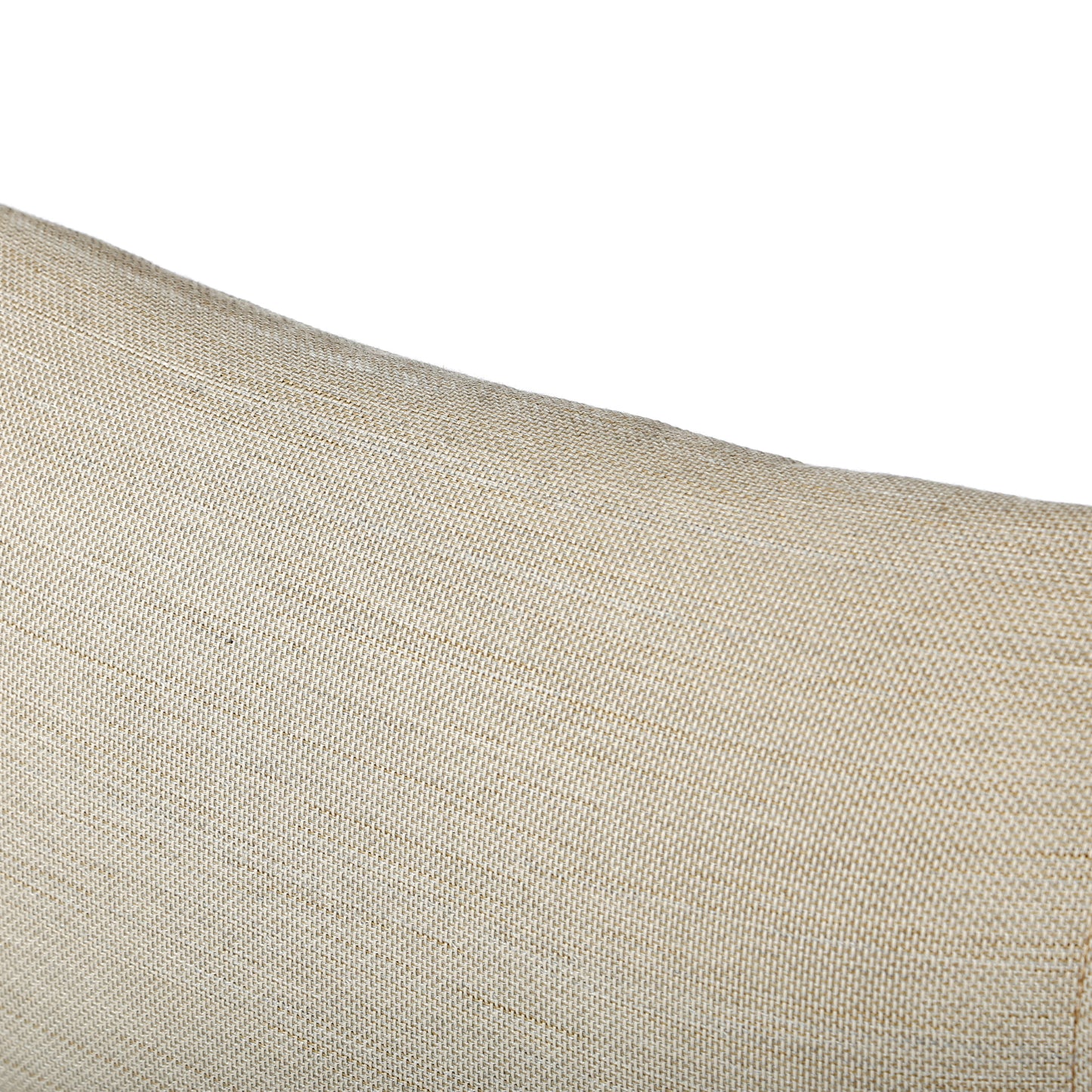 Lakeside Padded Sling Dining Chair Beige Grey Fabric Detail, image 4