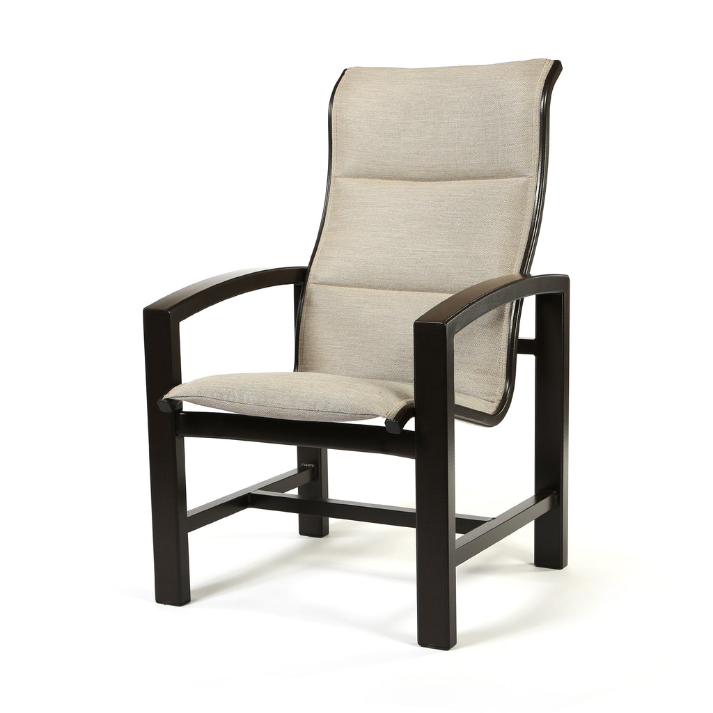 Lakeside Padded Sling High Back Dining Chair