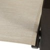 Lakeside Sling Dining Chair Rich Earth Finish Beige Grey Fabric Detail