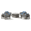 Latitude 5-Piece Lounge Fire Table Set