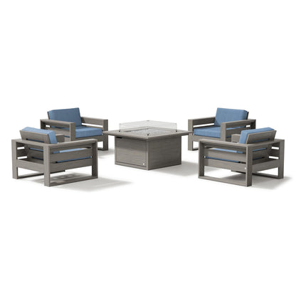 
                  Latitude 5-Piece Lounge Fire Table Set - Image 7
                