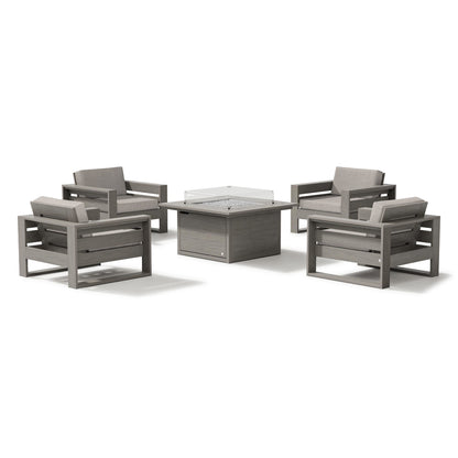 
                  Latitude 5-Piece Lounge Fire Table Set - Image 9
                