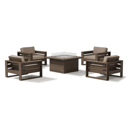 
                  Latitude 5-Piece Lounge Fire Table Set - Image 14
                