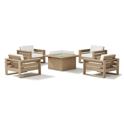 
                  Latitude 5-Piece Lounge Fire Table Set - Image 2
                