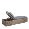 Laurent Chaise Lounge Driftwood Weave Adena Denim Fabric Back