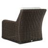 Laurent Club Chair Chestnut Weave Fresco Flax Fabric Back