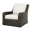 Laurent Club Chair Chestnut Weave Fresco Flax Fabric