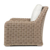 Laurent Club Chair Driftwood Weave Fresco Flax Fabric Side