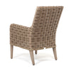 Laurent Dining Arm Chair Driftwood Weave Adena Denim Fabric Back