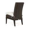 Laurent Dining Side Chair Chestnut Weave Fresco Flax Fabric Back