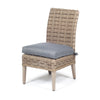 Laurent Dining Side Chair Driftwood Weave Adena Denim Fabric