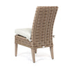 Laurent Dining Side Chair Driftwood Weave Fresco Flax Fabric Back