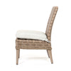 Laurent Dining Side Chair Driftwood Weave Fresco Flax Fabric Side