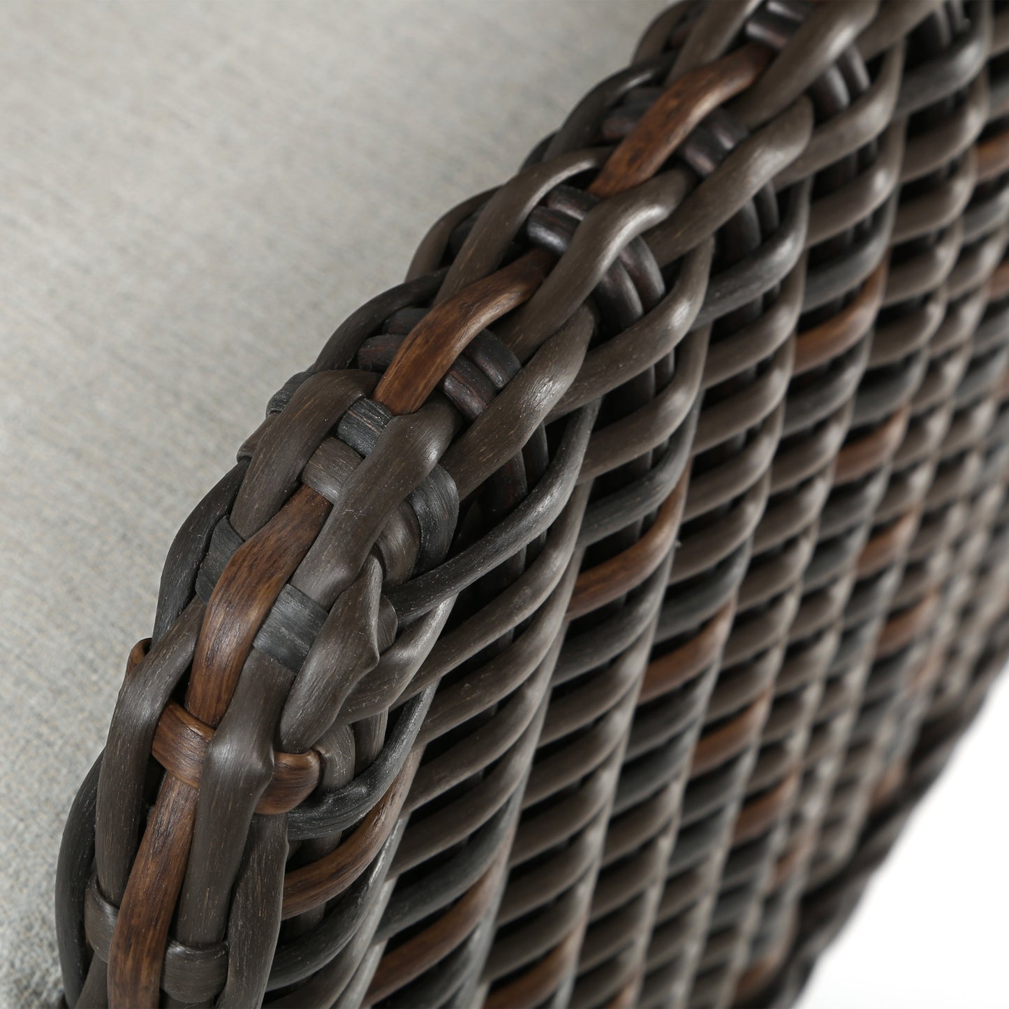 Laurent Dining Swivel Rocker Chestnut Weave Detail Fresco Flax Fabric, image 11