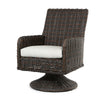 Laurent Dining Swivel Rocker Chestnut Weave Fresco Flax Fabric