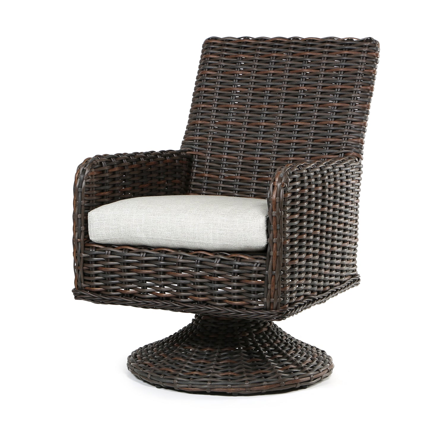 Laurent Dining Swivel Rocker Chestnut Weave Fresco Flax Fabric, image 8