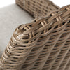 Laurent Dining Swivel Rocker Driftwood Weave Detail Fresco Flax Fabric