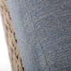 Laurent Left Arm Loveseat Section Driftwood Weave Adena Denim Fabric Detail