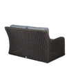 Laurent Loveseat Chestnut Weave Adena Denim Fabric Back