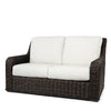 Laurent Loveseat Chestnut Weave Fresco Flax Fabric