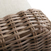 Laurent Loveseat Driftwood Weave Detail Fresco Flax Fabric