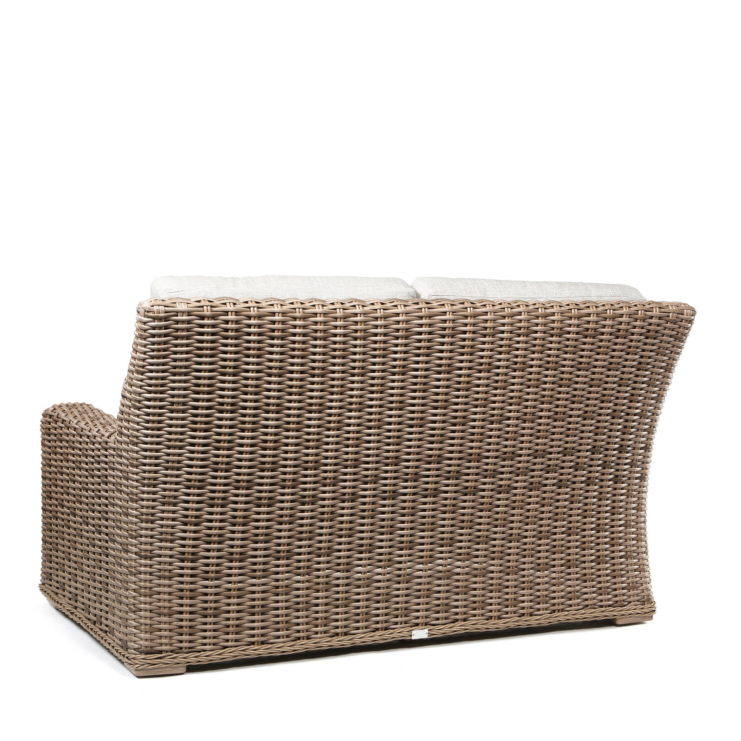 Laurent Loveseat Driftwood Weave Fresco Flax Fabric Back, image 2