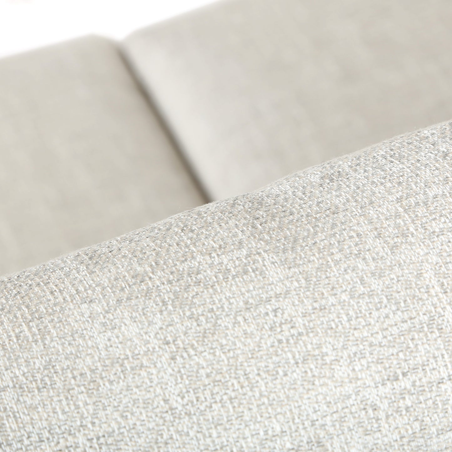 Laurent Loveseat Driftwood Weave Fresco Flax Fabric Detail, image 4