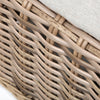 Laurent Ottoman Driftwood Weave Detail Fresco Flax Fabric