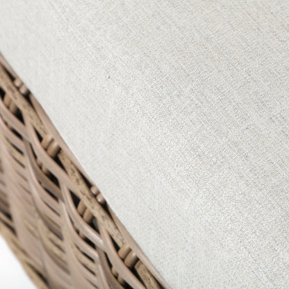 
                  Laurent Ottoman Driftwood Weave Fresco Flax Fabric Detail - Image 4
                