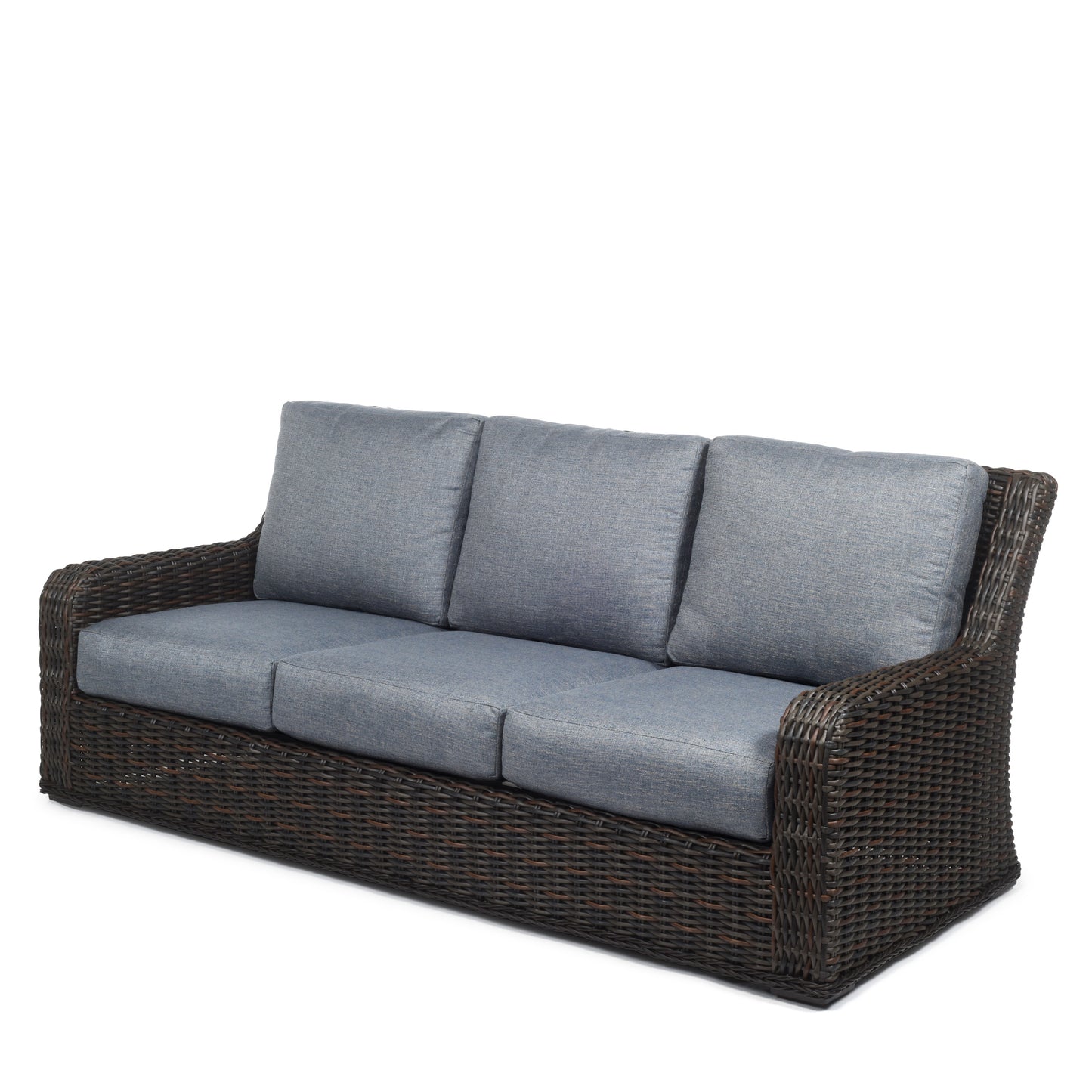 Laurent Sofa Chestnut Weave Adena Denim Fabric, image 5