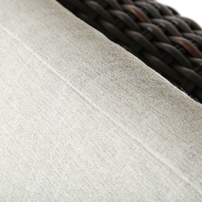 
                  Laurent Sofa Chestnut Weave Fresco Flax Fabric Detail - Image 11
                